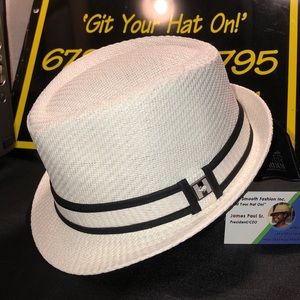 J-Kirn Stingy Brim Fedora by Peter Grimm (unisex)